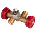 2-weg kraan 1/4 links 