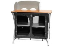 Kookeiland Defa easy to fold met bamboe blad 100x49x82