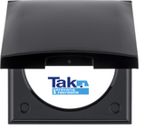 Berker Afdekraam Flow/Pure 1-Vaks met Klep Antraciet Mat