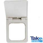 Presto Contactdoos Cover met Klepje Wit