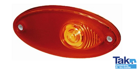 Hella Markering Ovaal Inbouw Rood