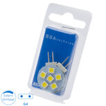 G4 10-30VDC 1.2W 3000K 87lm LED6 2pins (2x)