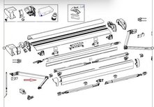 Thule 6300 Knikarm links 3-5 meter