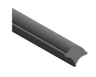 Pees raamrubber zwart 10 meter