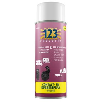 123 Contact- en Rubberspray 400ml.