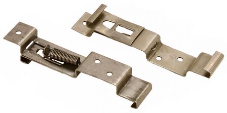 Nummerplaat klem RVS set &aacute; 2 st. 