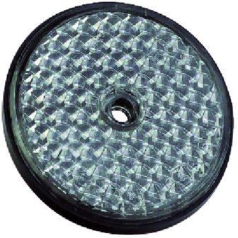 Reflector rond wit 61mm schroefbaar.