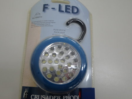 F-LED, excl. batterijen.