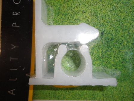 Deurvanger kunststof 2dlg wit