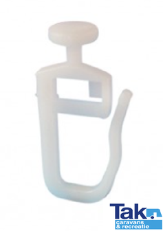 Gordijnrunner nylon 20 stuks.