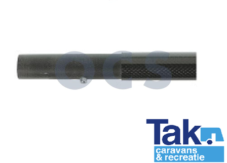 Campking tussendeel 28mm. 100/90 cm veer+gat Carbon