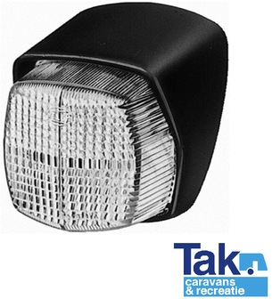 Hella Breedtelicht Vierkant/Taps Opbouw Wit Onderplaat Zwart