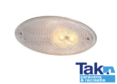 Hella Breedtelicht LED met Reflector Ovaal Opbouw Wit