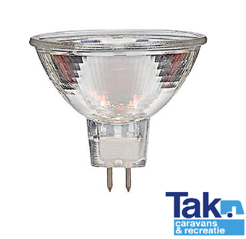 Halogeenlamp 12V-35W glas 50mm