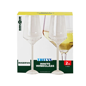 Brunner Riserva witte wijnglas 42cl (2 stuks)