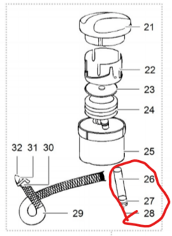 Thetford SC4 Inlet Tube