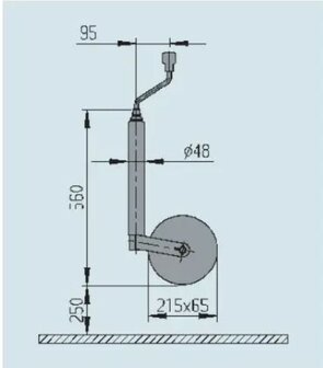 AL-KO Neuswiel Plus Soft Kunststof Velg 215x65mm 48mm