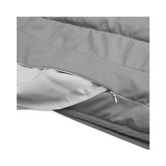 Walra Travel Dekbed (140x200) lichtgrijs/antraciet