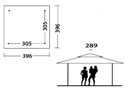 Partytent Outwell Wakefield shelter