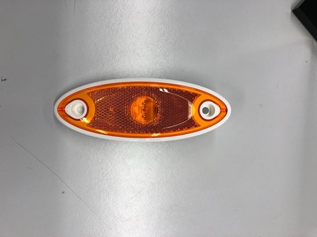 Hella Zijmarkering LED Ovaal Opbouw Oranje-Wit Frame
