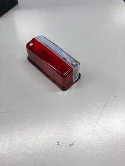 Breedtelicht rood/wit 92x43mm Hella