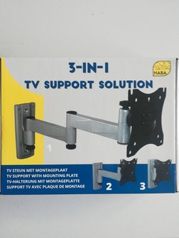 Tv steun 2 armen wandmontage en vergrendeling