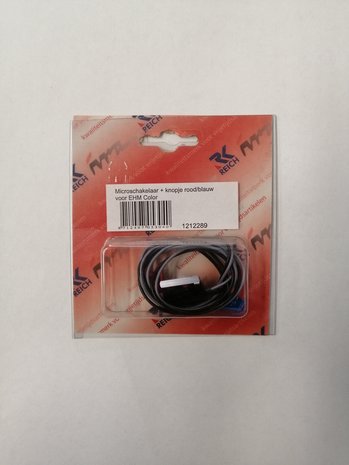 Microschakelaar + knopjes rood/blauw voor EHM Color.