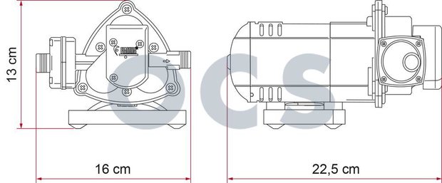 Fiamma Zelfaanzuigende Waterpomp Aqua 8 12V-7L
