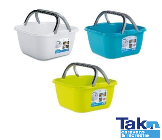 Stefanplast Idra afwasteil 13 liter met hengels div. kleuren 