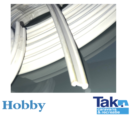 Hobby Disselbakklep scharnier rubber  lengte1.80 op voorraad