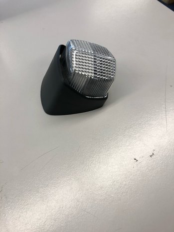 Hella Breedtelicht Vierkant/Taps Opbouw Wit Onderplaat Zwart