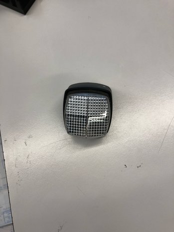 Hella Breedtelicht Vierkant/Taps Opbouw Wit Onderplaat Zwart