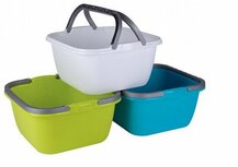 Stefanplast Idra afwasteil 13 liter met hengels div. kleuren Stefanplast Idra afwasteil 13 liter met hengels div. kleuren
