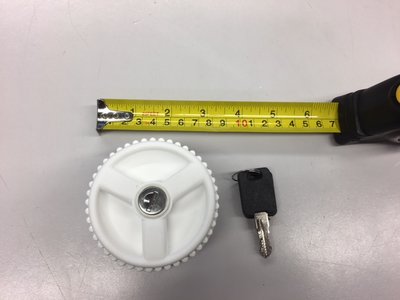 Dop wit voor watervulopening + cylinder