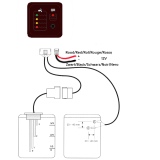 BBa schoon en vuilwatertankmeter LED display compleet
